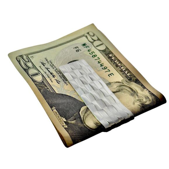 Tiffany & Co Weave Money Clip Sterling Silver 16.6 Grams Estate TIF892 - Picture 10 of 13